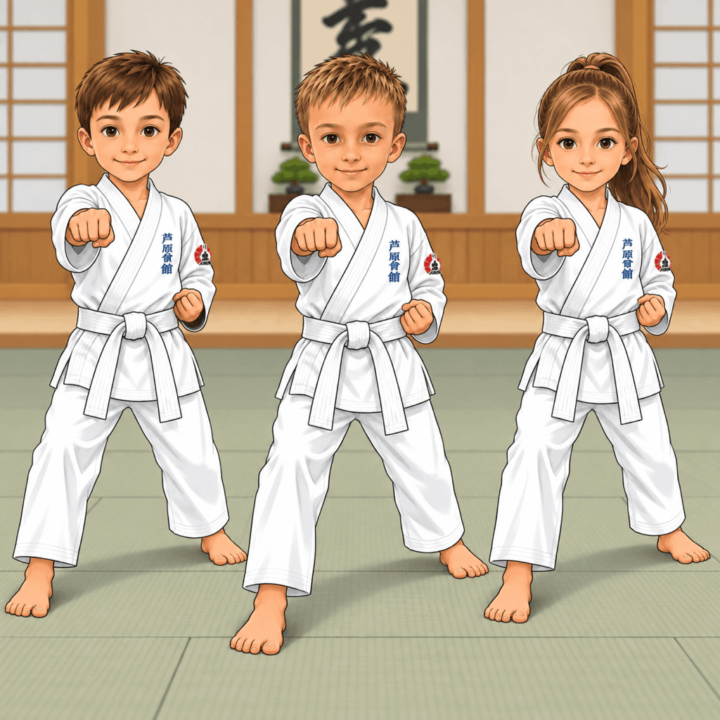 Šimon z SK Katana ukazuje Karate-dō. „Cesta prázdné ruky“ – tradiční japonské bojové umění beze zbraně zaměřené na údery, kopy, kryty a rozvoj osobnosti.